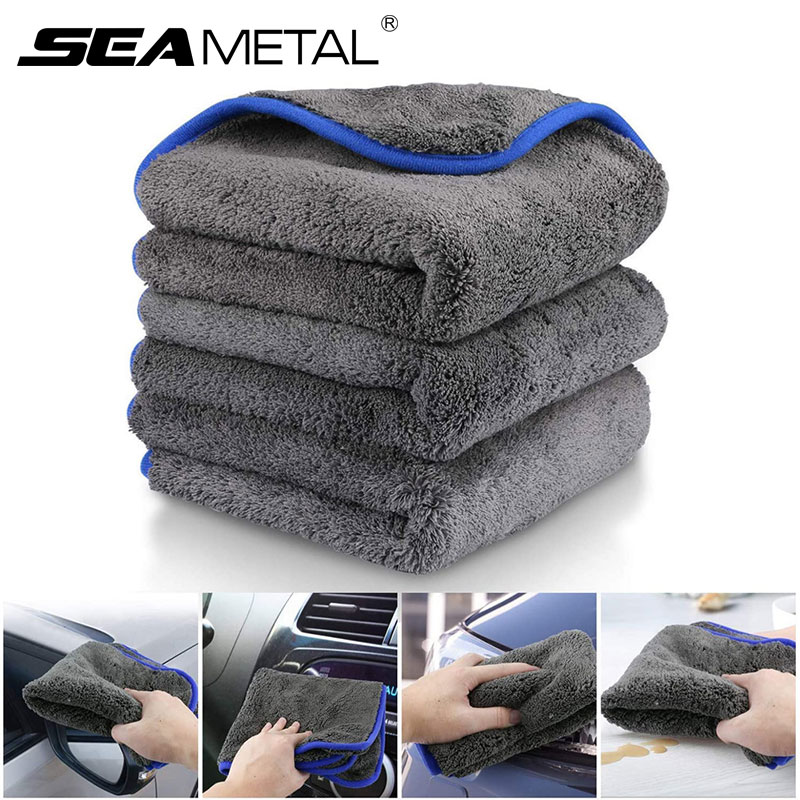 Microfiber Car Drying Towel Super Absorbent - SEAMETAL 1200GSM Asciugamano per lavaggio auto