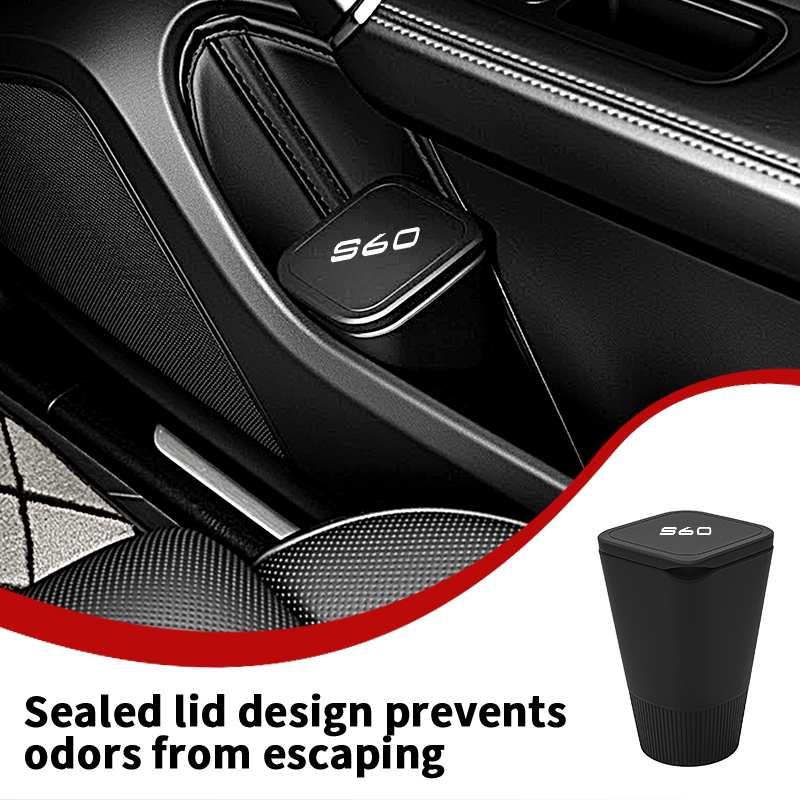 Waterproof Car Trash Can With Lid - Cestino per rifiuti da portiera auto
