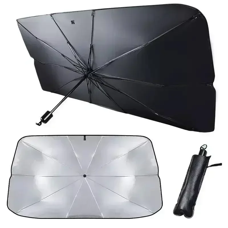 Car Sunshade Windshield Umbrella Foldable - Parasole Pieghevole per Parabrezza Auto, Copertura