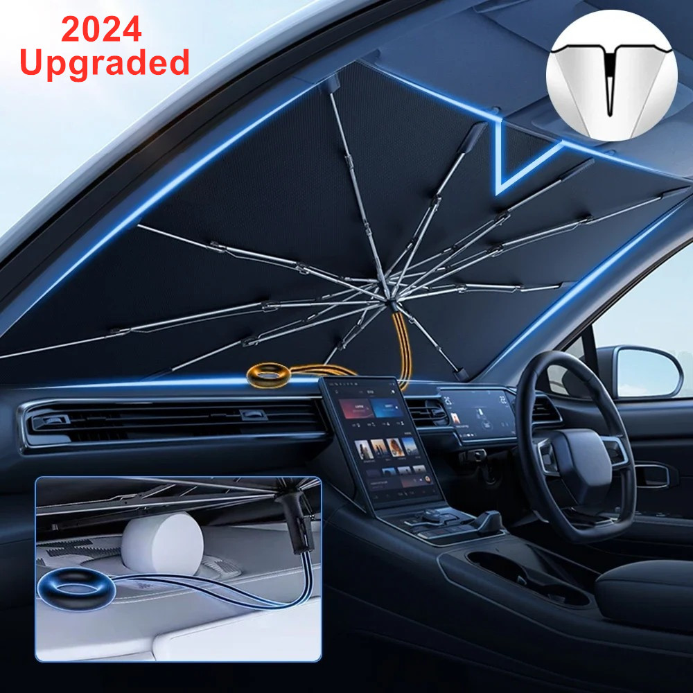 NUOVO Aggiornato Parabrezza pe - Car Sunshade Windshield Umbrella Foldable recensione e prezzo