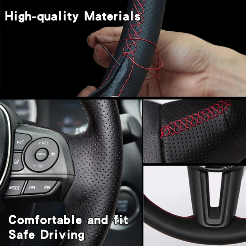 Per Alfa Romeo Giulia Stelvio  - Car Steering Wheel Cover Anti Slip Breathable recensione e prezzo
