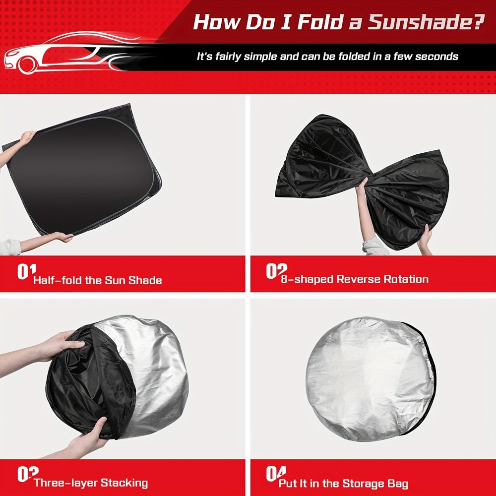 Parasole per Parabrezza Auto,  - Car Sunshade Windshield Umbrella Foldable recensione e prezzo