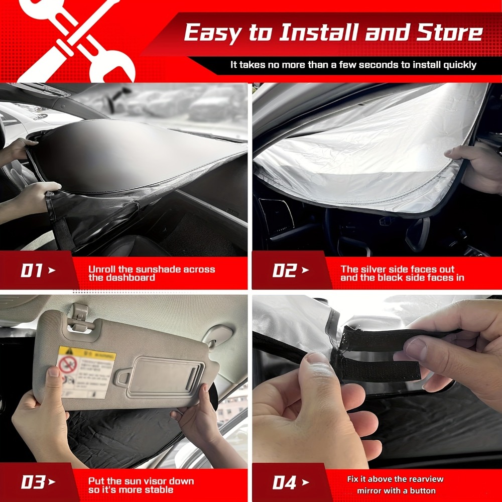 Parasole per Parabrezza Auto,  - Car Sunshade Windshield Umbrella Foldable recensione e prezzo