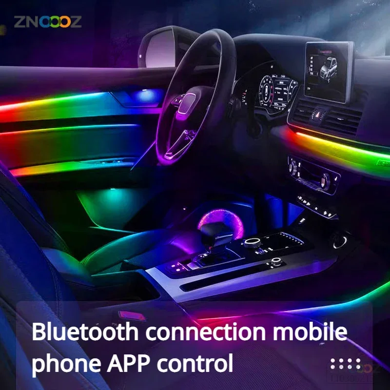 18IN1 Neon Car Interior Luci a - Led Ambient Interior Car Lights App Control recensione e prezzo