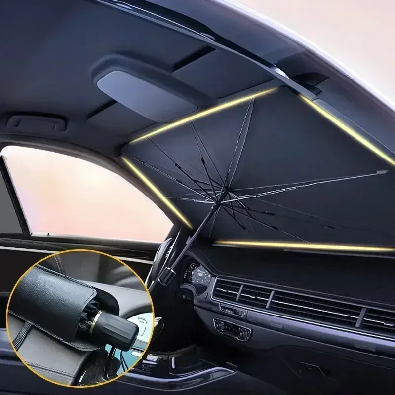 Parasole pieghevole per auto,  - Car Sunshade Windshield Umbrella Foldable recensione e prezzo