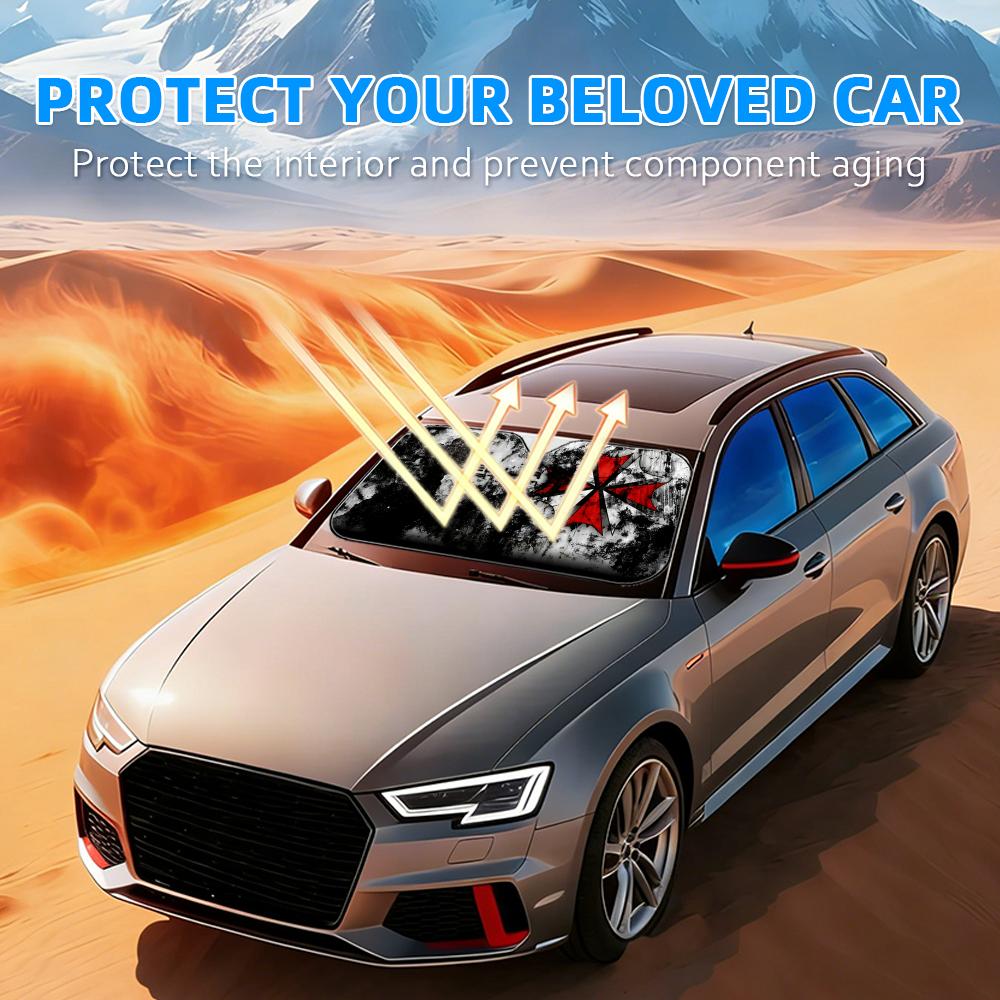 Parasole per Auto con Motivo H - Car Sunshade Windshield Umbrella Foldable recensione e prezzo