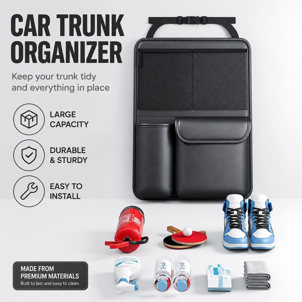 1Pc Kcimo Organizer per Bagagl - Car Trunk Organizer Foldable Storage Box recensione e prezzo