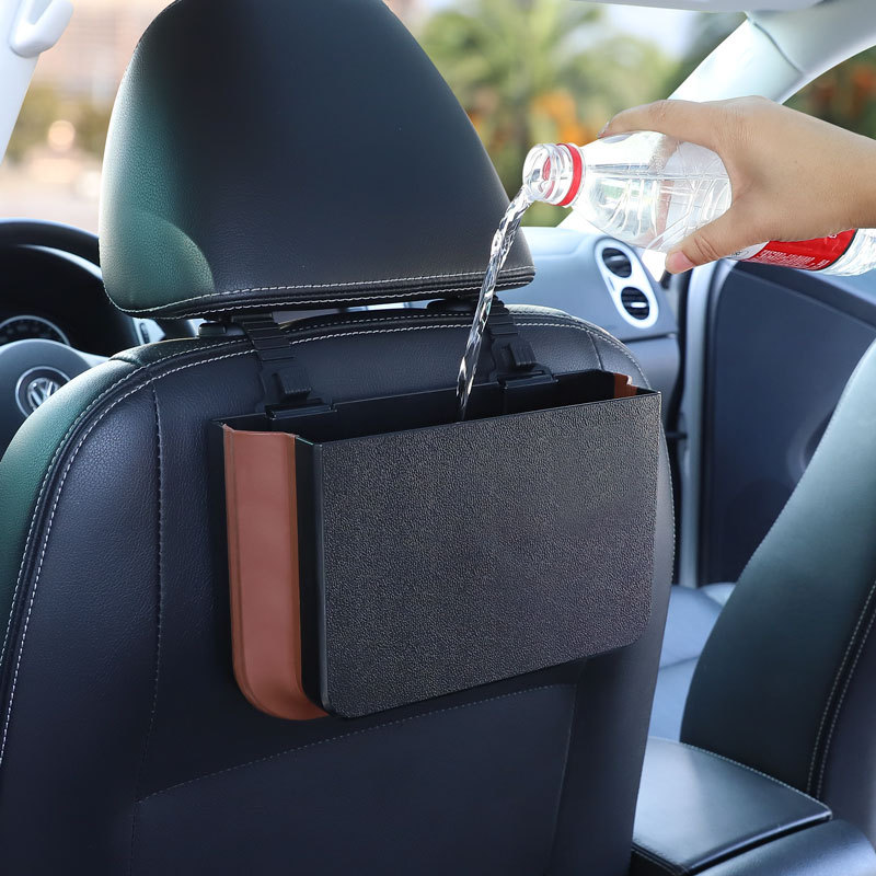 Cestino per auto appeso pieghe - Waterproof Car Trash Can With Lid recensione e prezzo
